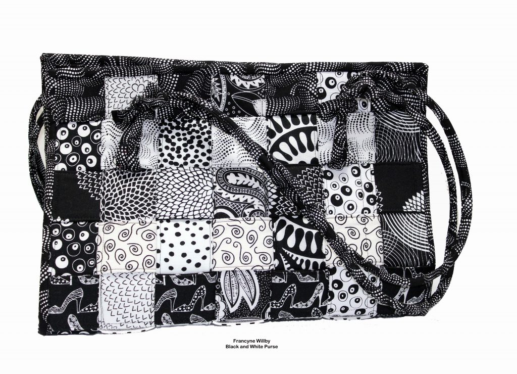 Willby black and white purse