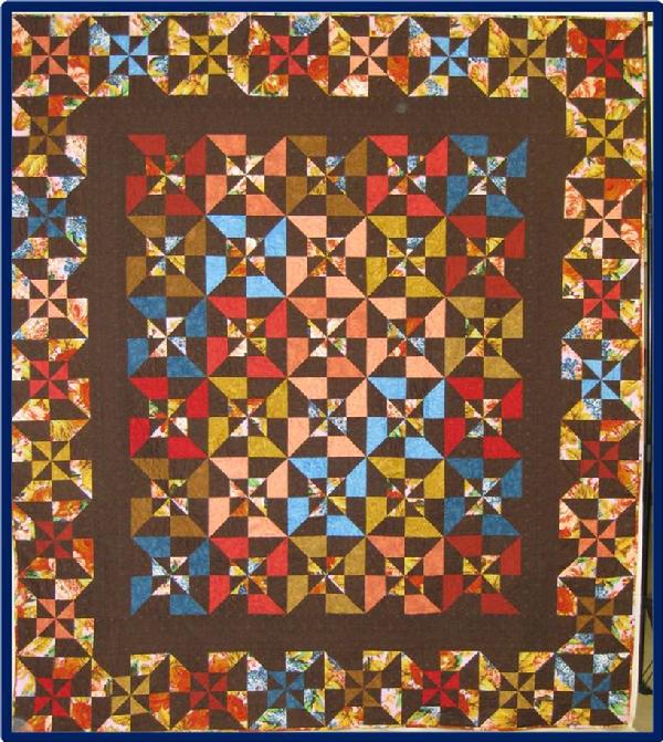 2011 Quilting Service: PJ\'s Roses by the Light of the Lunar Eclipse by Deb Henderson